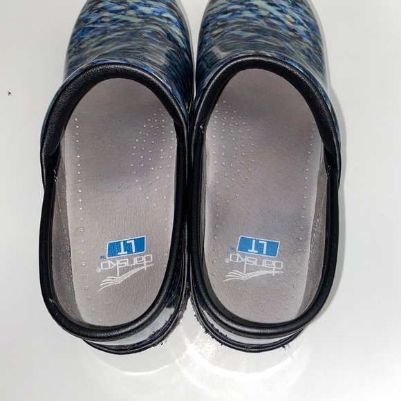 Dansko Womens‎ LT Pro Blue Waves Clogs Size 39 EU 8.5-9 US - Picture 7 of 10